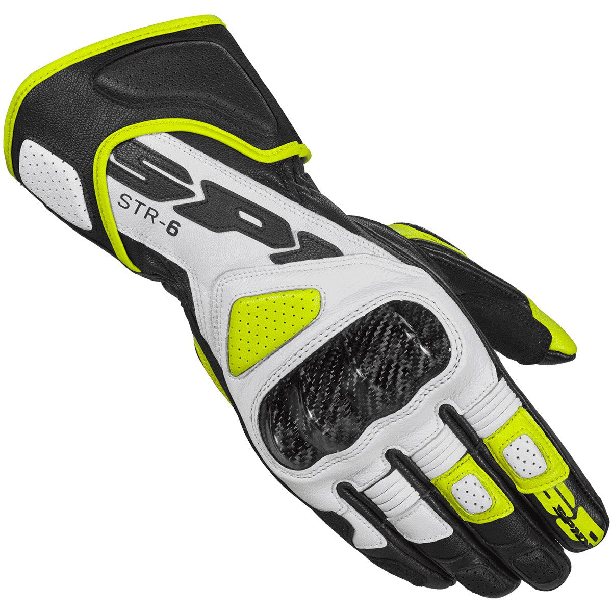Guantes Spidi STR-6 negro amarillo