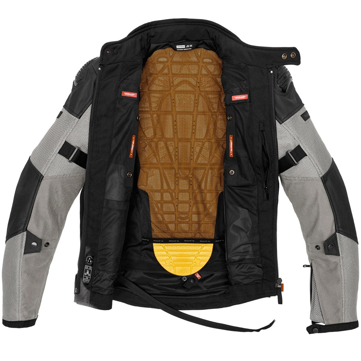 Chaqueta de piel Spidi Vent Pro negro / hielo