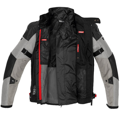 Chaqueta de piel Spidi Vent Pro negro / hielo