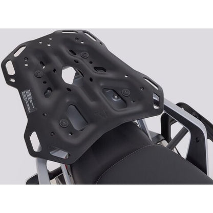 Sistema topcase SW-Motech TRAX ADV plata Moto Guzzi V85 TT