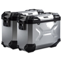Maletas laterales SW-Motech TRAX ADV M plata 37/37 L con soportes PRO para Kawasaki KLE500 / SE KFT.08.084.70000/S